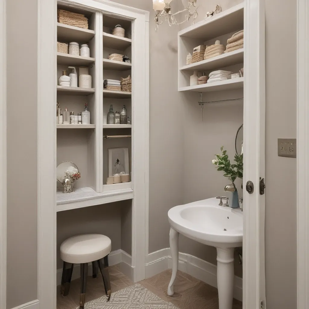 Convert an Unused Closet into a Stylish Powder Room