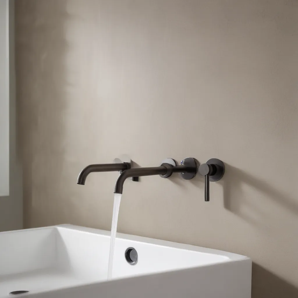 Create a Minimalist Look with Wall-Mount Faucets