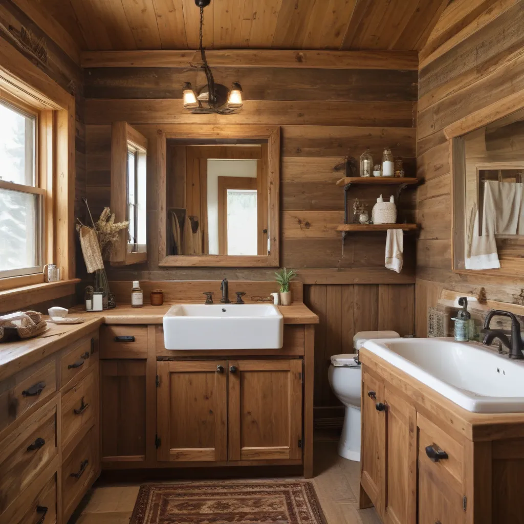 Create a Rustic Cabin Bathroom on a Budget