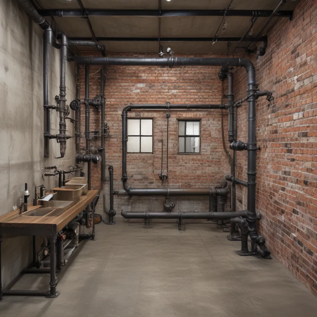 Edgy Industrial Style With Exposed Pipes
