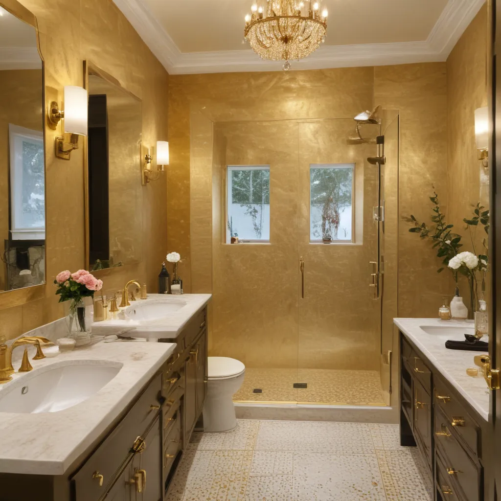 Glamorous Gold Bathroom Accent Ideas