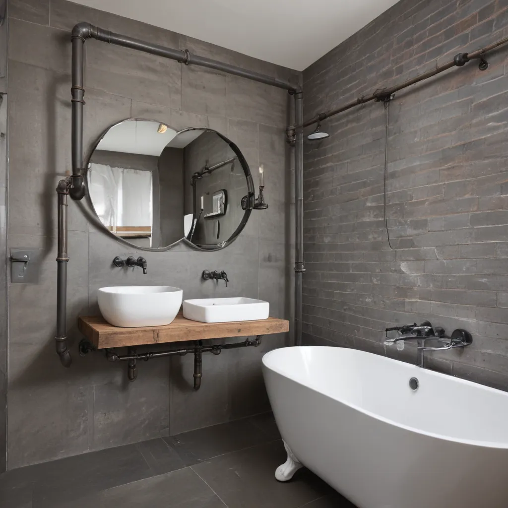 Industrial Chic Bathrooms – Exposed Pipes and Urban Edge