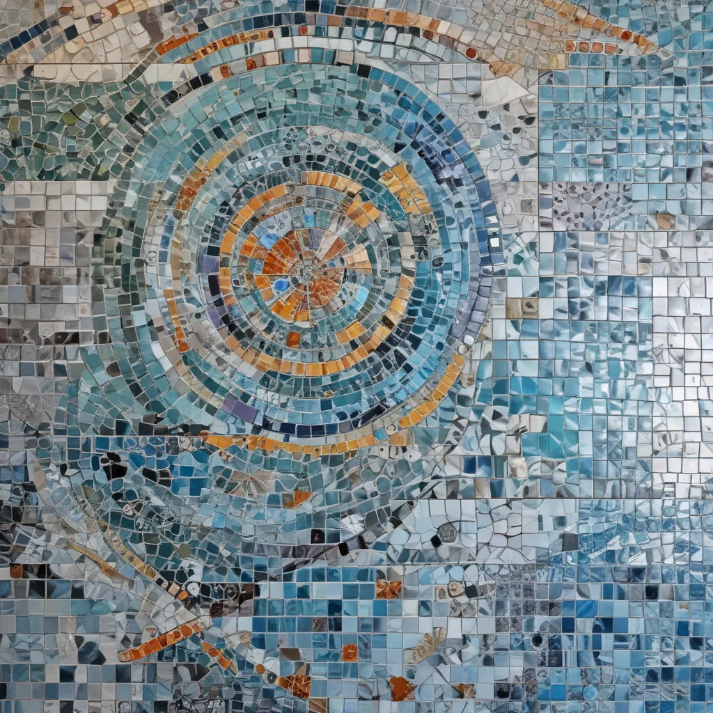 Mosaic Tiles Create Visual Interest