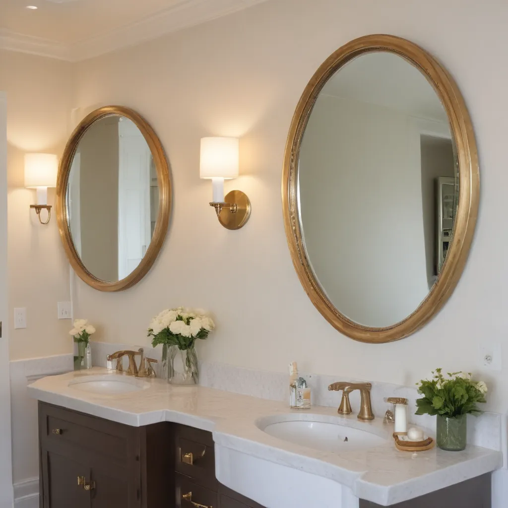 Round Mirrors And Sconces For Flair