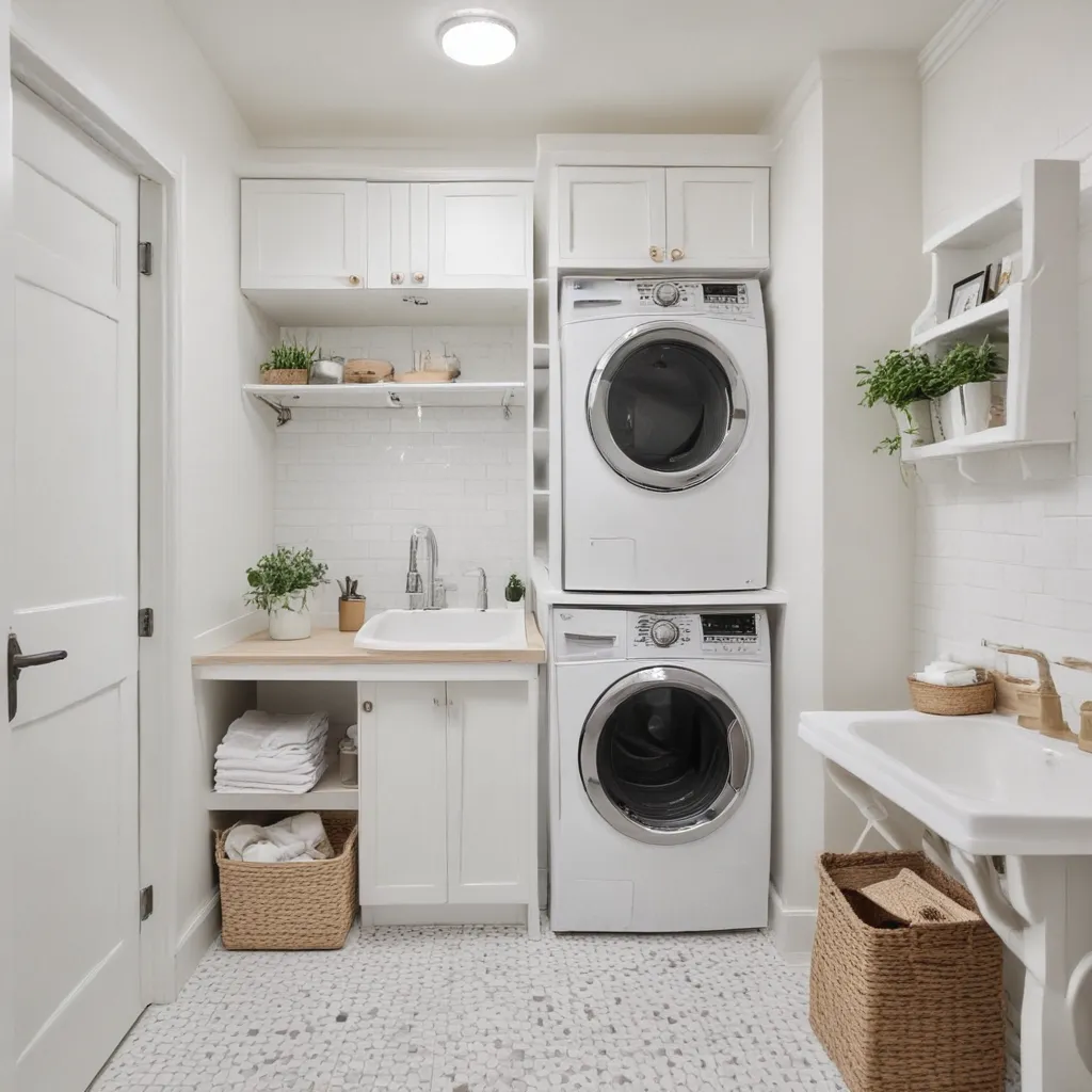 Small Laundry Room and Bathroom Combo Ideas