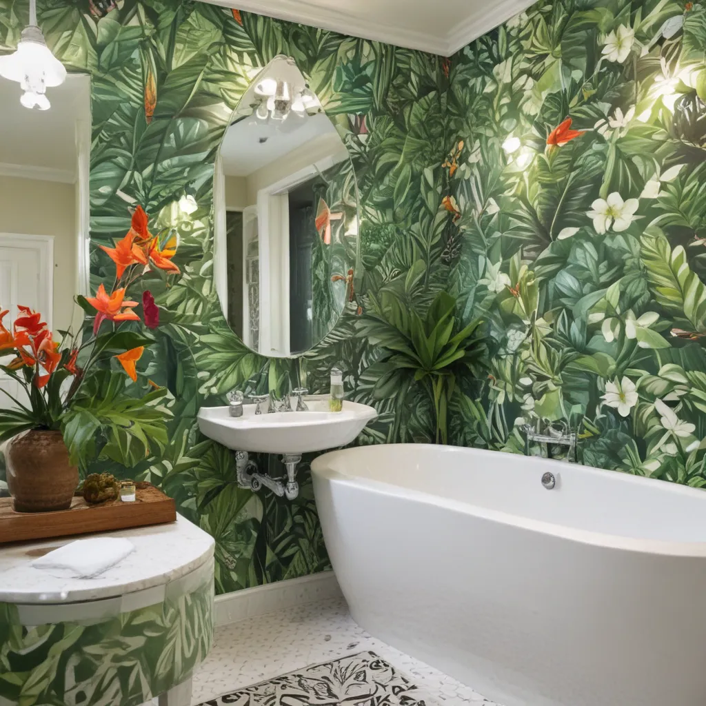 Tropical Touches Brighten Your Bathroom